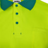Polo poliéster reciclado bicolor manga larga cinta segmentada VELILLA