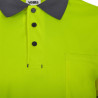 Polo poliéster reciclado bicolor manga larga cinta segmentada VELILLA
