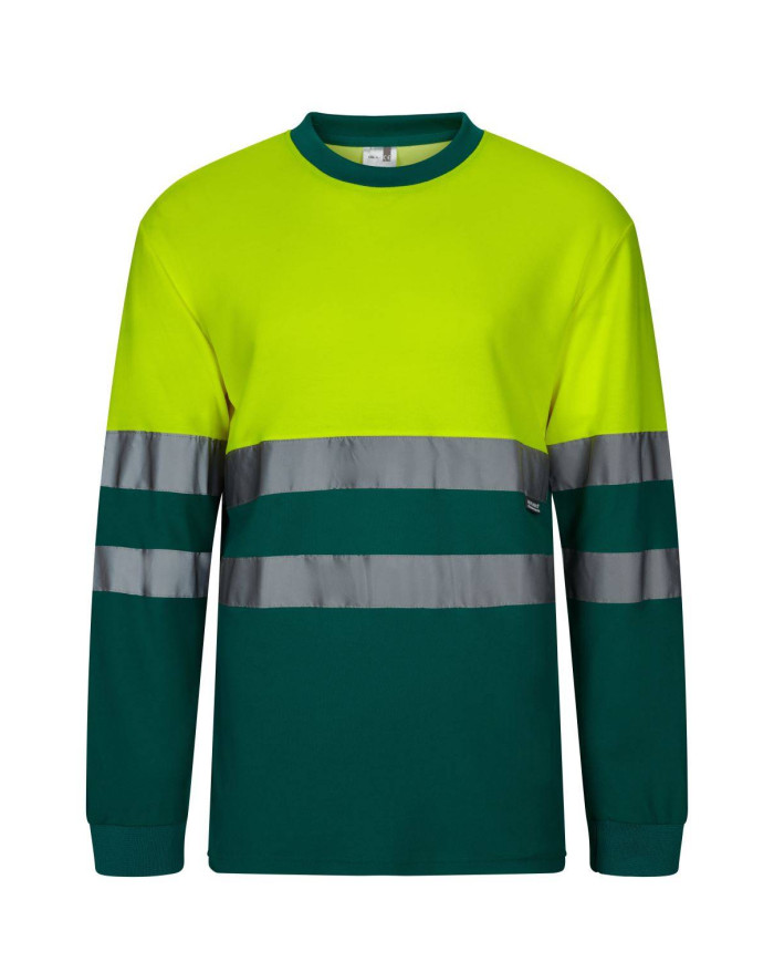 Camiseta algodón bicolor manga larga VELILLA