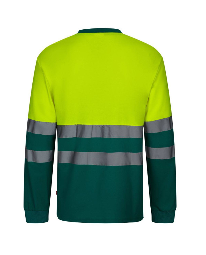Camiseta algodón bicolor manga larga VELILLA