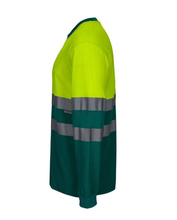 Camiseta algodón bicolor manga larga VELILLA