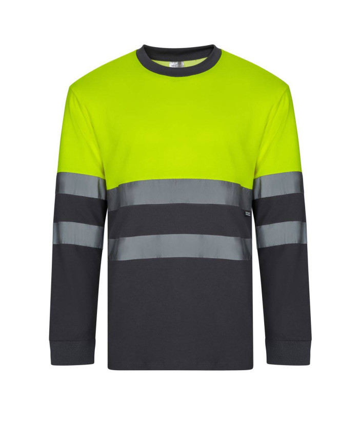 Camiseta algodón bicolor manga larga VELILLA