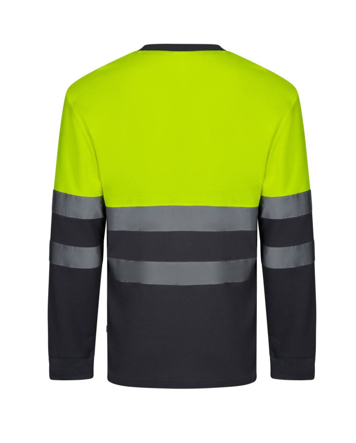 Camiseta algodón bicolor manga larga VELILLA