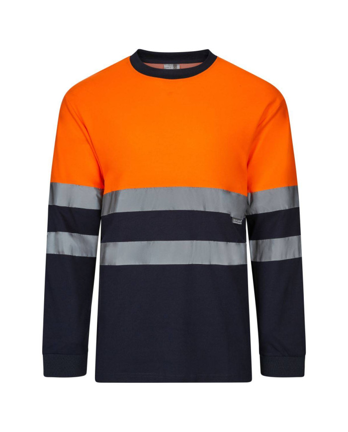 Camiseta algodón bicolor manga larga VELILLA