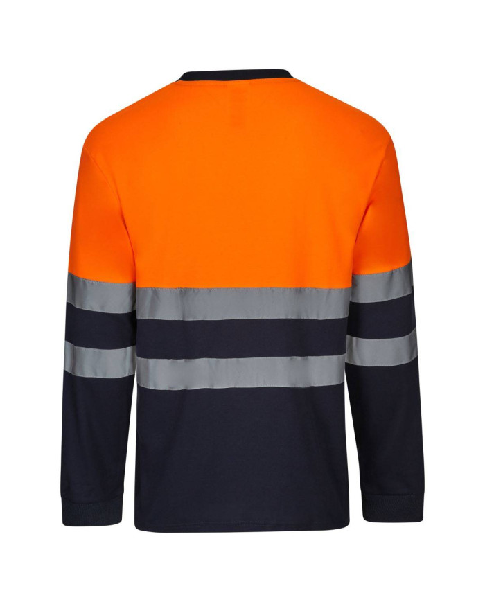 Camiseta algodón bicolor manga larga VELILLA