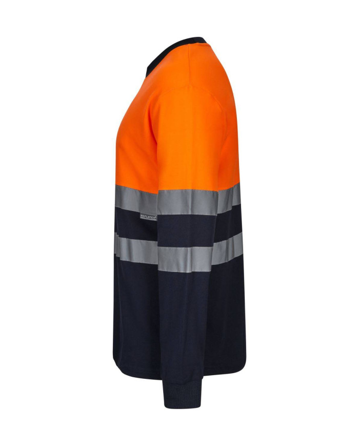 Camiseta algodón bicolor manga larga VELILLA