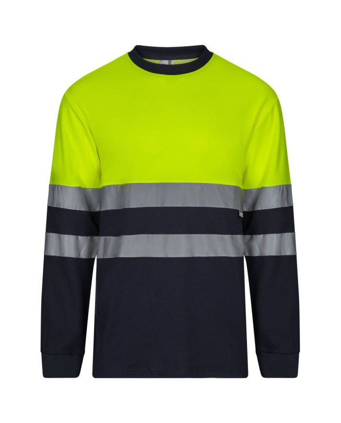 Camiseta algodón bicolor manga larga VELILLA