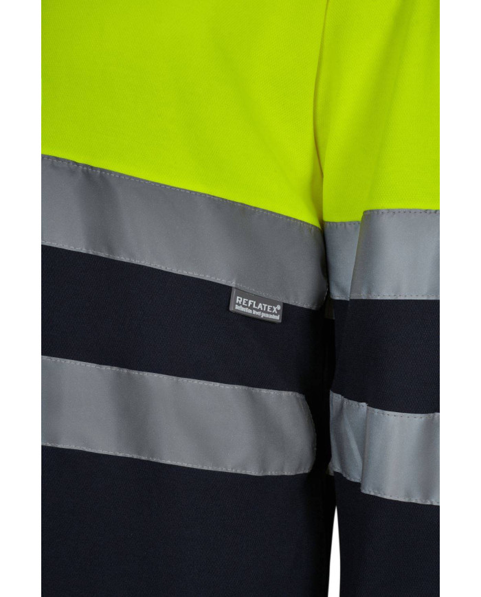 Camiseta algodón bicolor manga larga VELILLA
