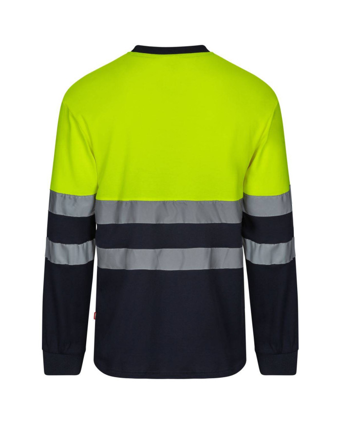 Camiseta algodón bicolor manga larga VELILLA