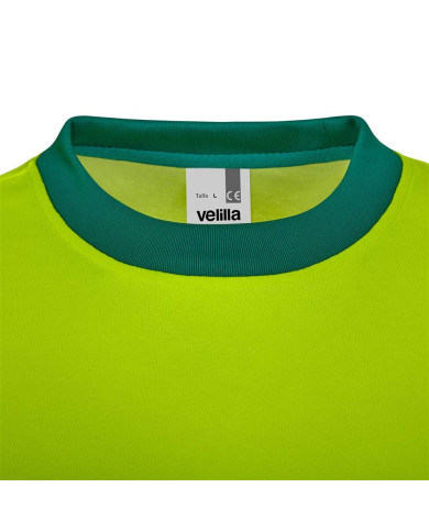 Camiseta algodón bicolor manga larga cinta segmentada VELILLA