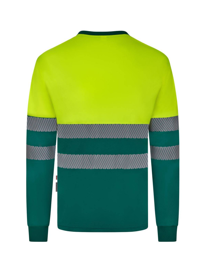 Camiseta algodón bicolor manga larga cinta segmentada VELILLA