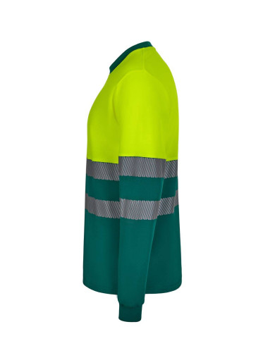 Camiseta algodón bicolor manga larga cinta segmentada VELILLA