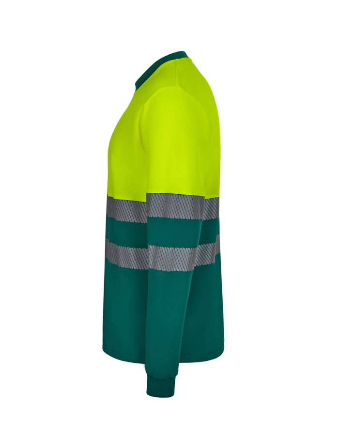 Camiseta algodón bicolor manga larga cinta segmentada VELILLA