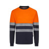 Camiseta algodón bicolor manga larga cinta segmentada VELILLA