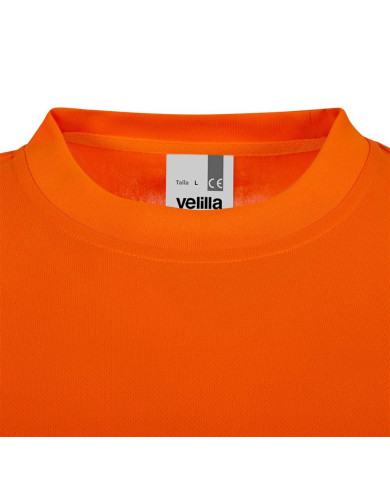 Camiseta poliéster reciclado manga corta cinta segmentada VELILLA