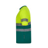 Camiseta poliéster reciclado bicolor manga corta cinta segmentada VELILLA
