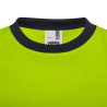 Camiseta poliéster reciclado bicolor manga corta cinta segmentada VELILLA
