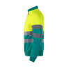 Sudadera bicolor con media cremallera VELILLA