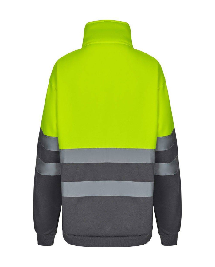 Sudadera bicolor con media cremallera VELILLA