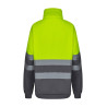 Sudadera bicolor con media cremallera VELILLA