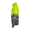 Sudadera bicolor con media cremallera VELILLA