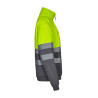 Sudadera bicolor con media cremallera VELILLA