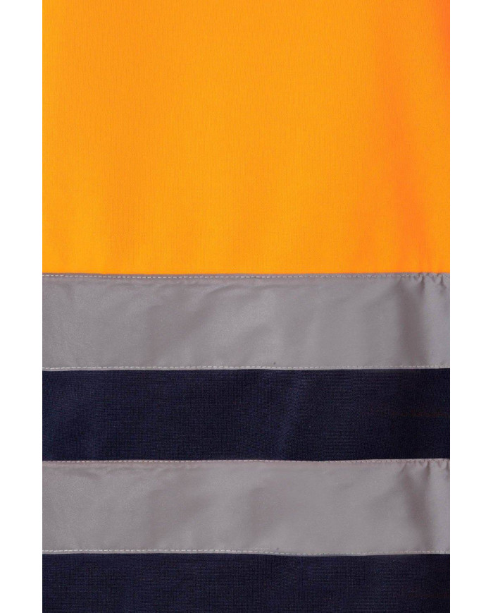 Sudadera bicolor con media cremallera VELILLA