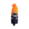 Sudadera bicolor con media cremallera VELILLA