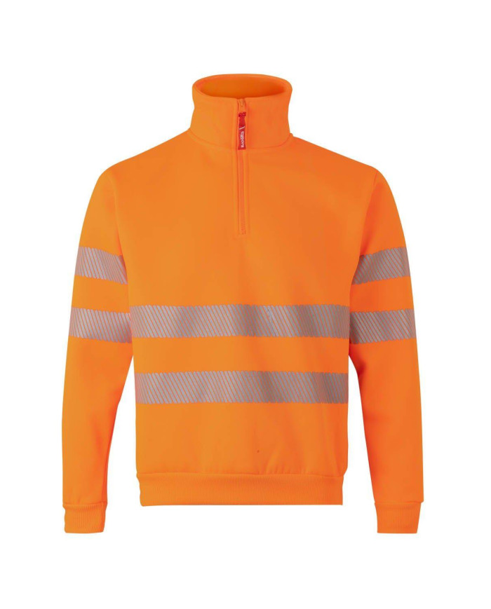 Sudadera con media cremallera cinta segmentada VELILLA