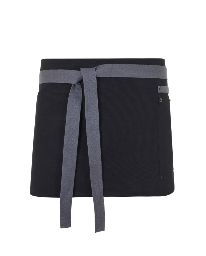 Delantal corto canvas bicolor VELILLA