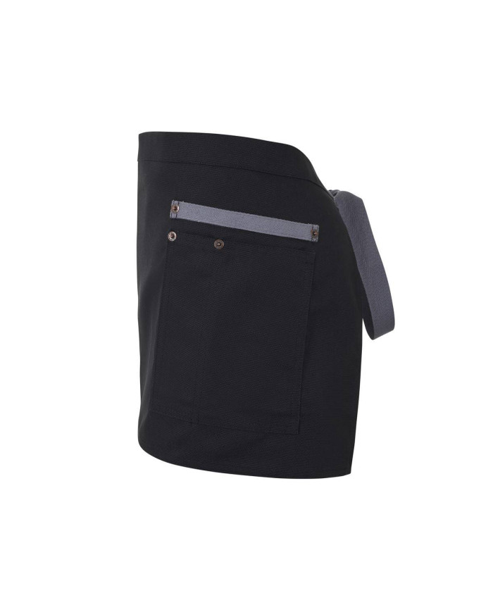 Delantal corto canvas bicolor VELILLA