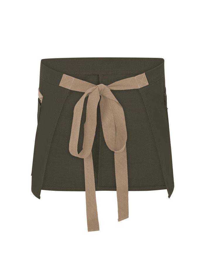 Delantal corto canvas bicolor VELILLA