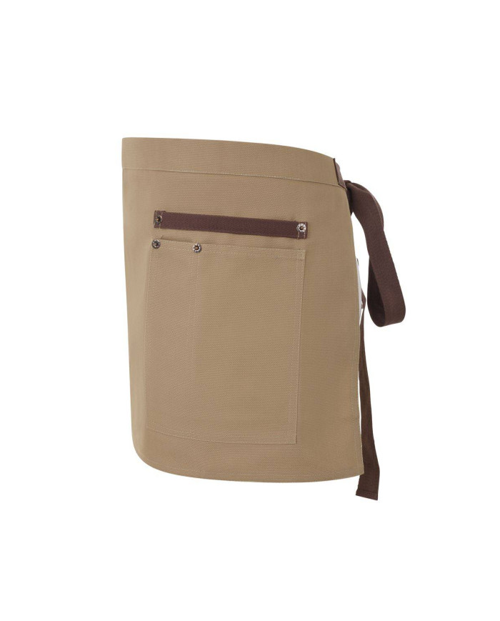 Delantal corto canvas bicolor VELILLA