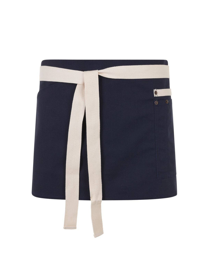 Delantal corto canvas bicolor VELILLA