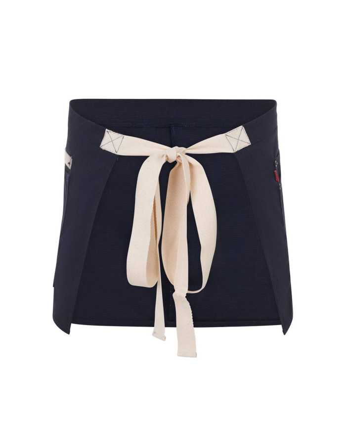 Delantal corto canvas bicolor VELILLA