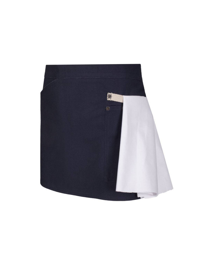 Delantal corto canvas bicolor VELILLA