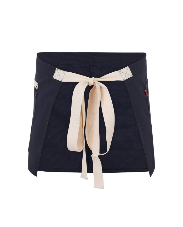 Delantal corto canvas bicolor VELILLA