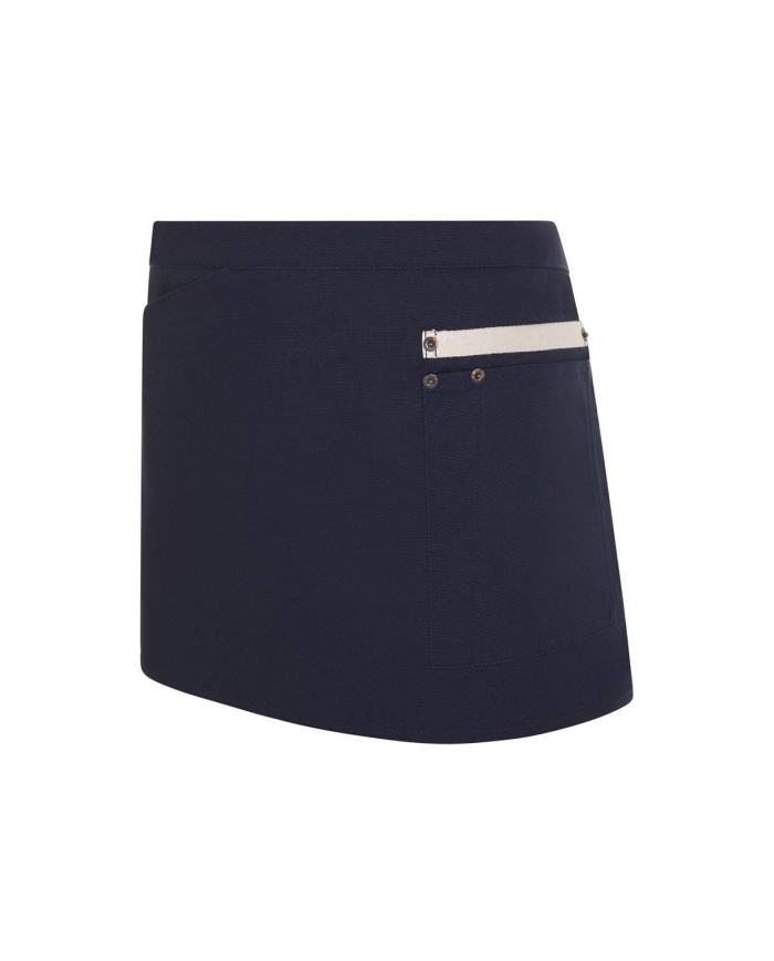 Delantal corto canvas bicolor VELILLA
