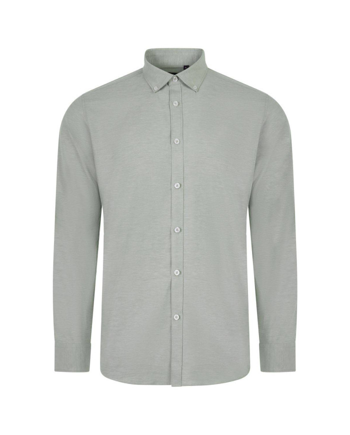 Camisa oxford stretch manga larga hombre VELILLA
