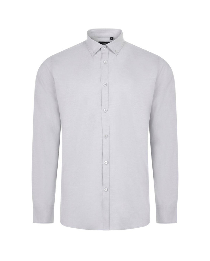 Camisa oxford stretch manga larga hombre VELILLA