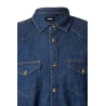 Camisa denim stretch manga larga hombre VELILLA
