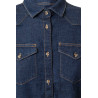 Camisa denim stretch manga larga mujer VELILLA