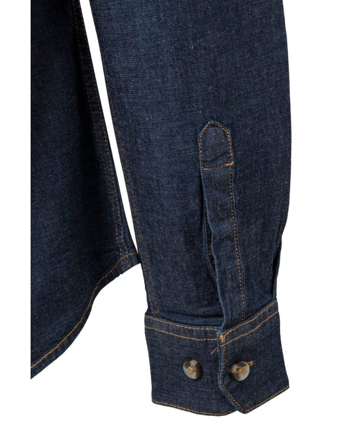 Camisa denim stretch manga larga mujer VELILLA