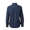 Camisa denim stretch manga larga mujer VELILLA