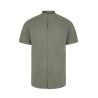 Camisa cuello tirilla stretch manga corta hombre VELILLA