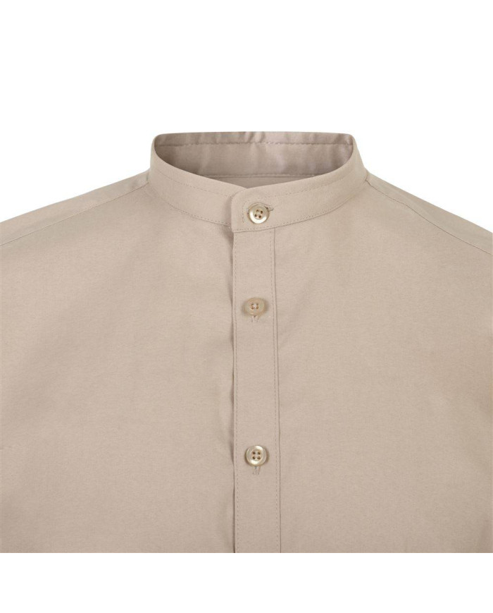 Camisa cuello tirilla stretch manga corta hombre VELILLA