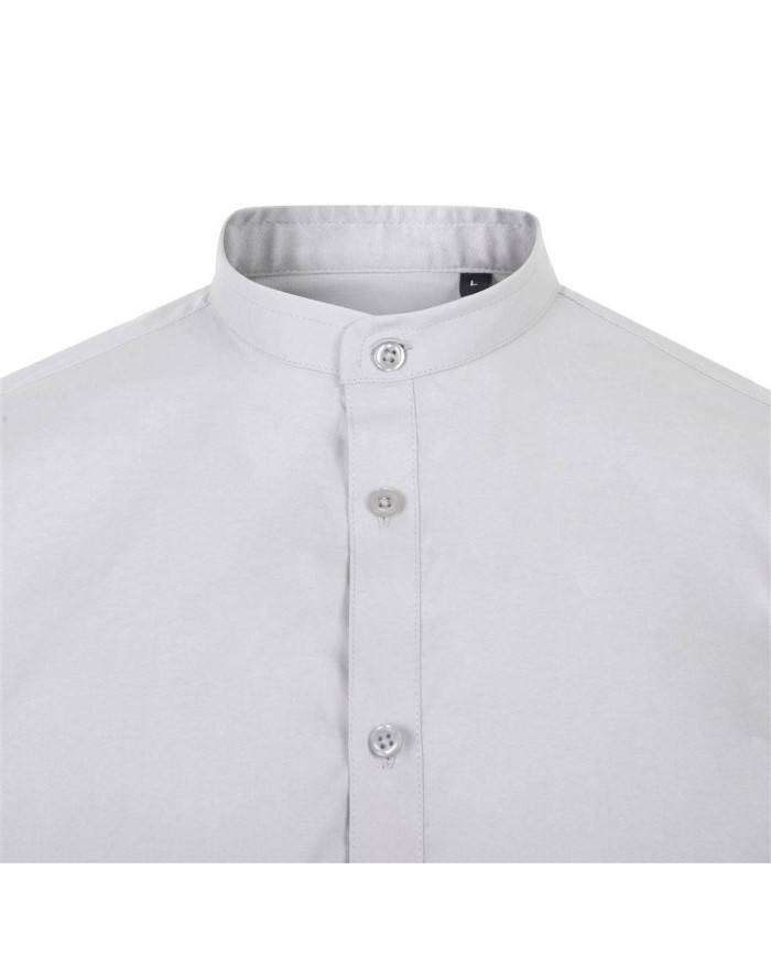 Camisa cuello tirilla stretch manga corta hombre VELILLA