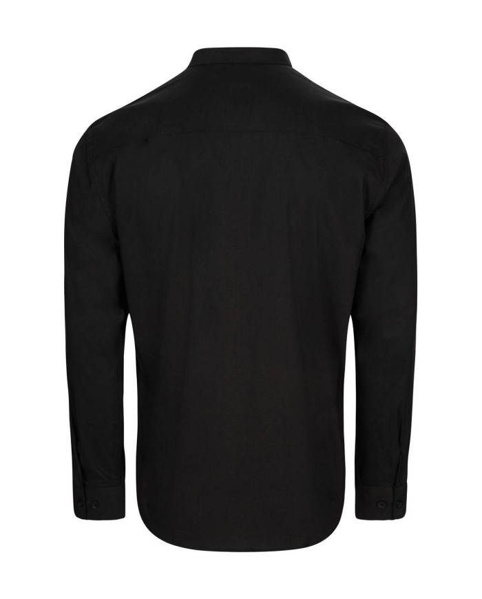 Camisa cuello tirilla stretch manga larga hombre VELILLA