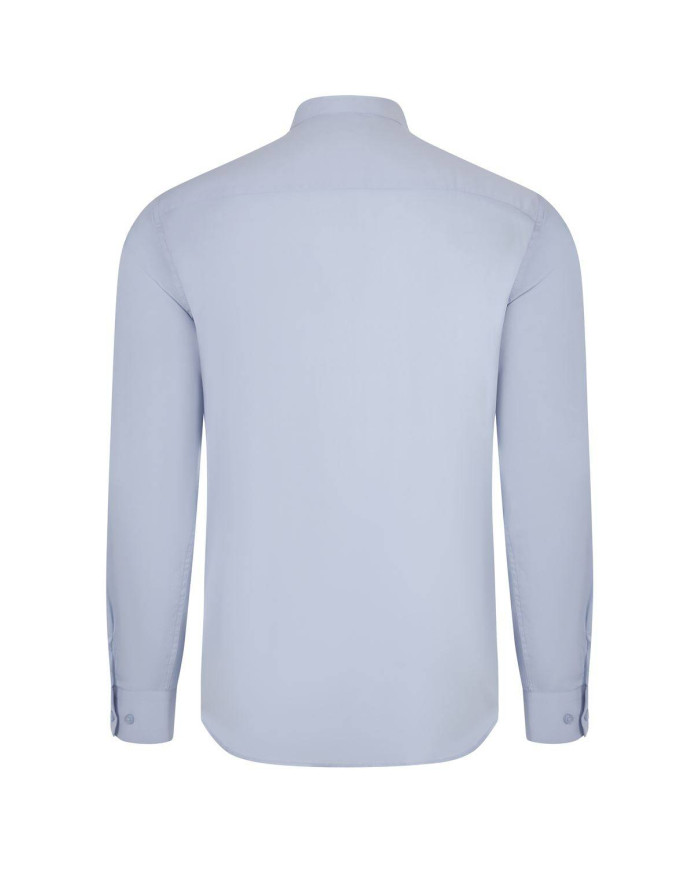 Camisa cuello tirilla stretch manga larga hombre VELILLA