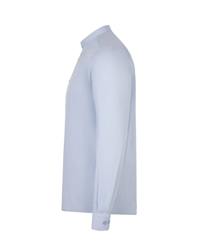 Camisa cuello tirilla stretch manga larga hombre VELILLA